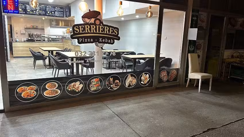 Serri&egrave;res kebab pizza